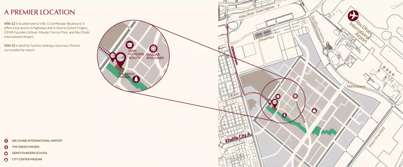 Ville 12 at Masdar City masterplan, Masdar City