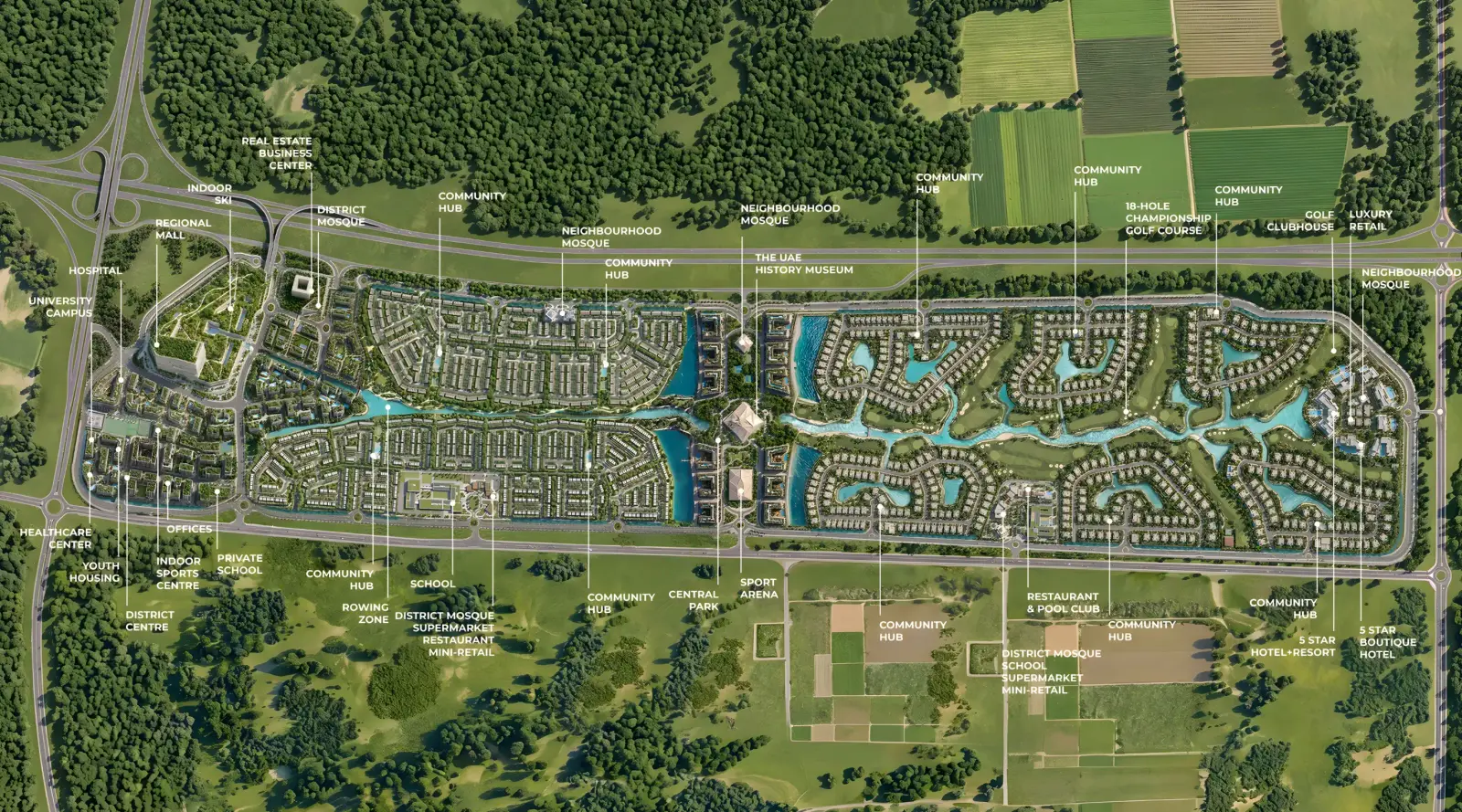 Mira hills masterplan, Muroor Area