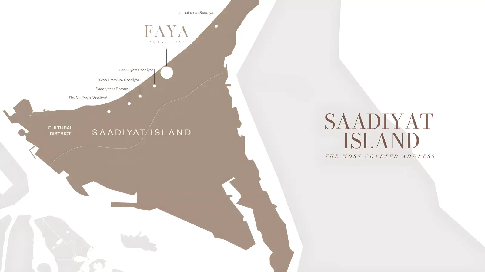 Faya Al Saadiyat masterplan, Saadiyat Island
