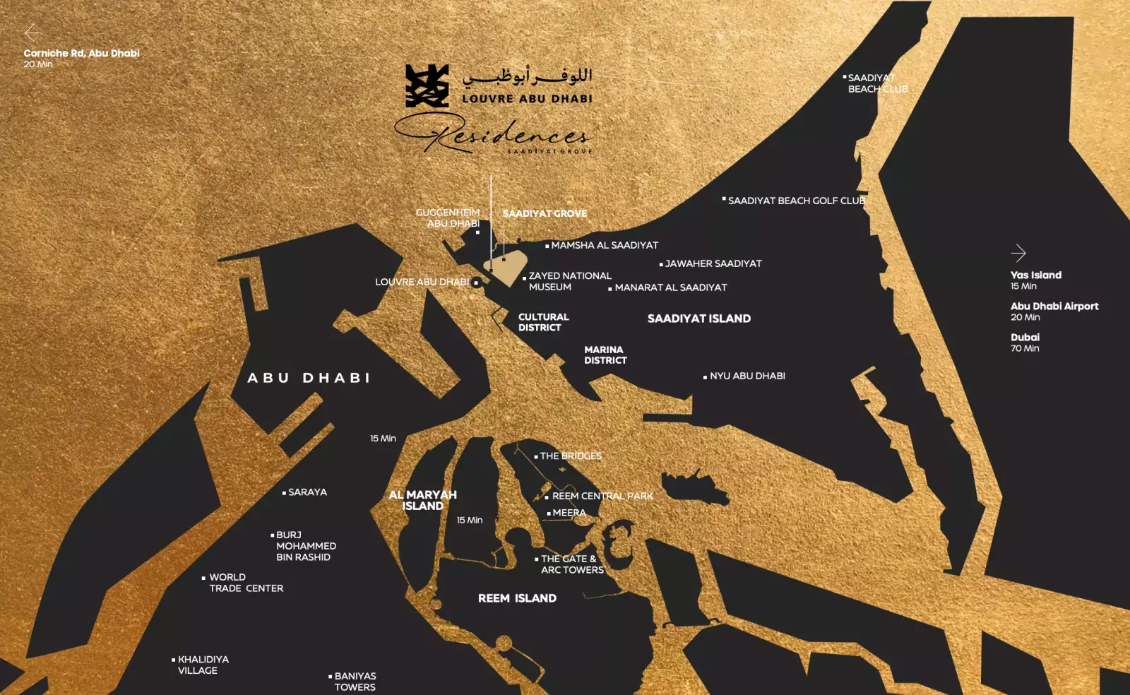 Masterplan Saadiyat Grove, Saadiyat Island