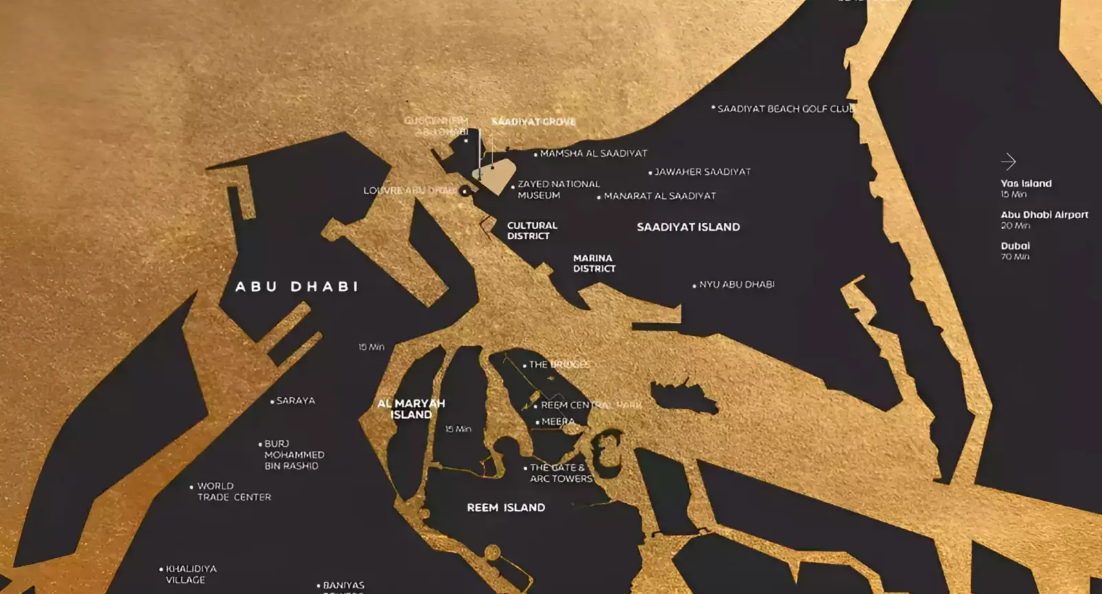 Masterplan The Fountain View Residences, Saadiyat Island