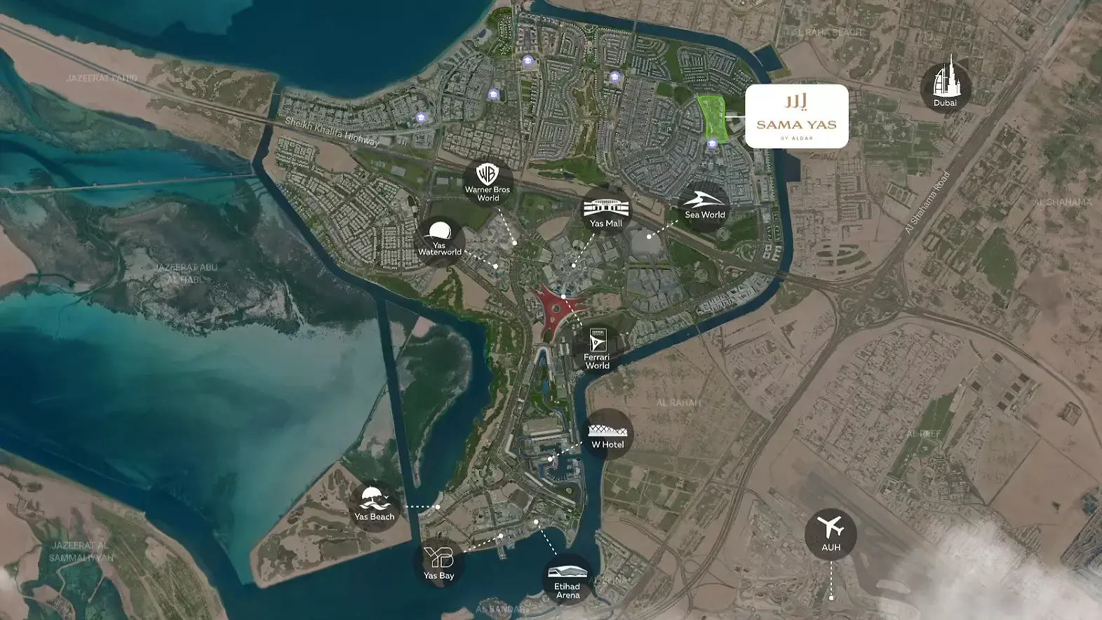 Sama Yas masterplan, Yas Island