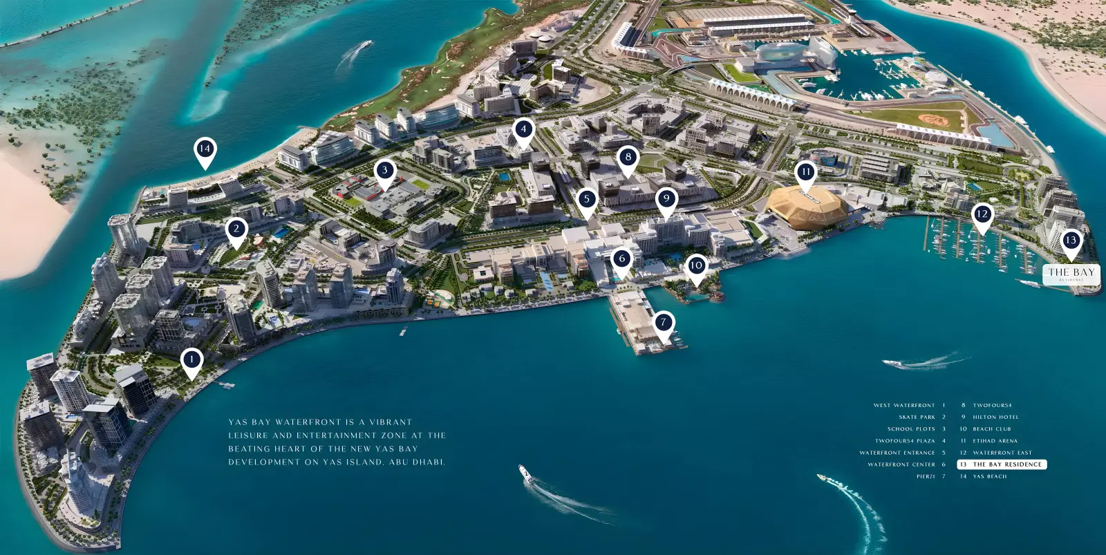 The Bay Residence 11 masterplan, Yas Island