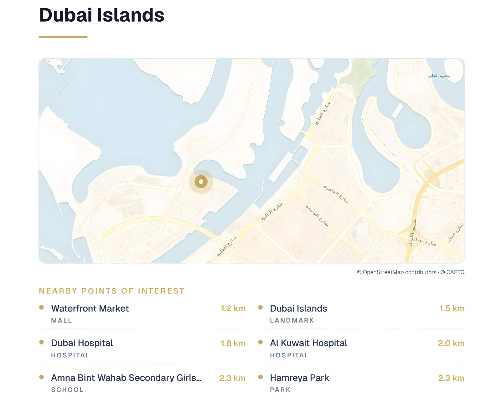 Masterplan Le Chateau Piétrus, Dubai Islands