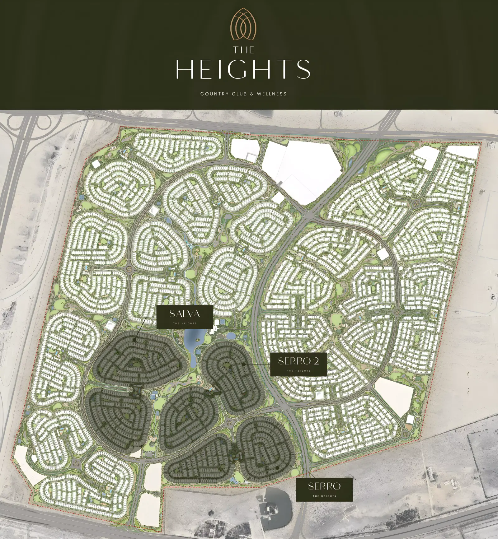 Serro The Heights masterplan, The Heights Country Club & Wellness