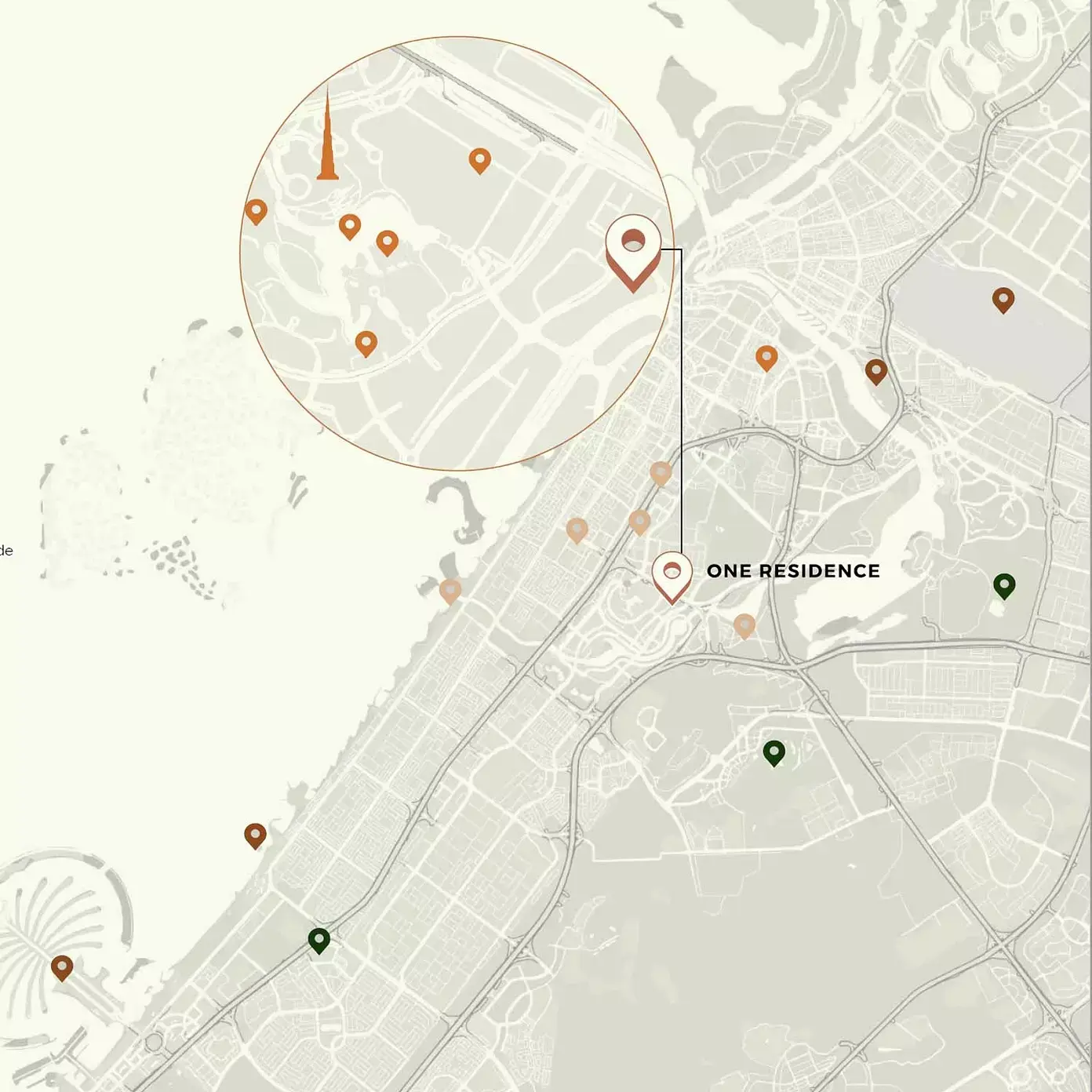 One Residence masterplan, Downtown Dubai