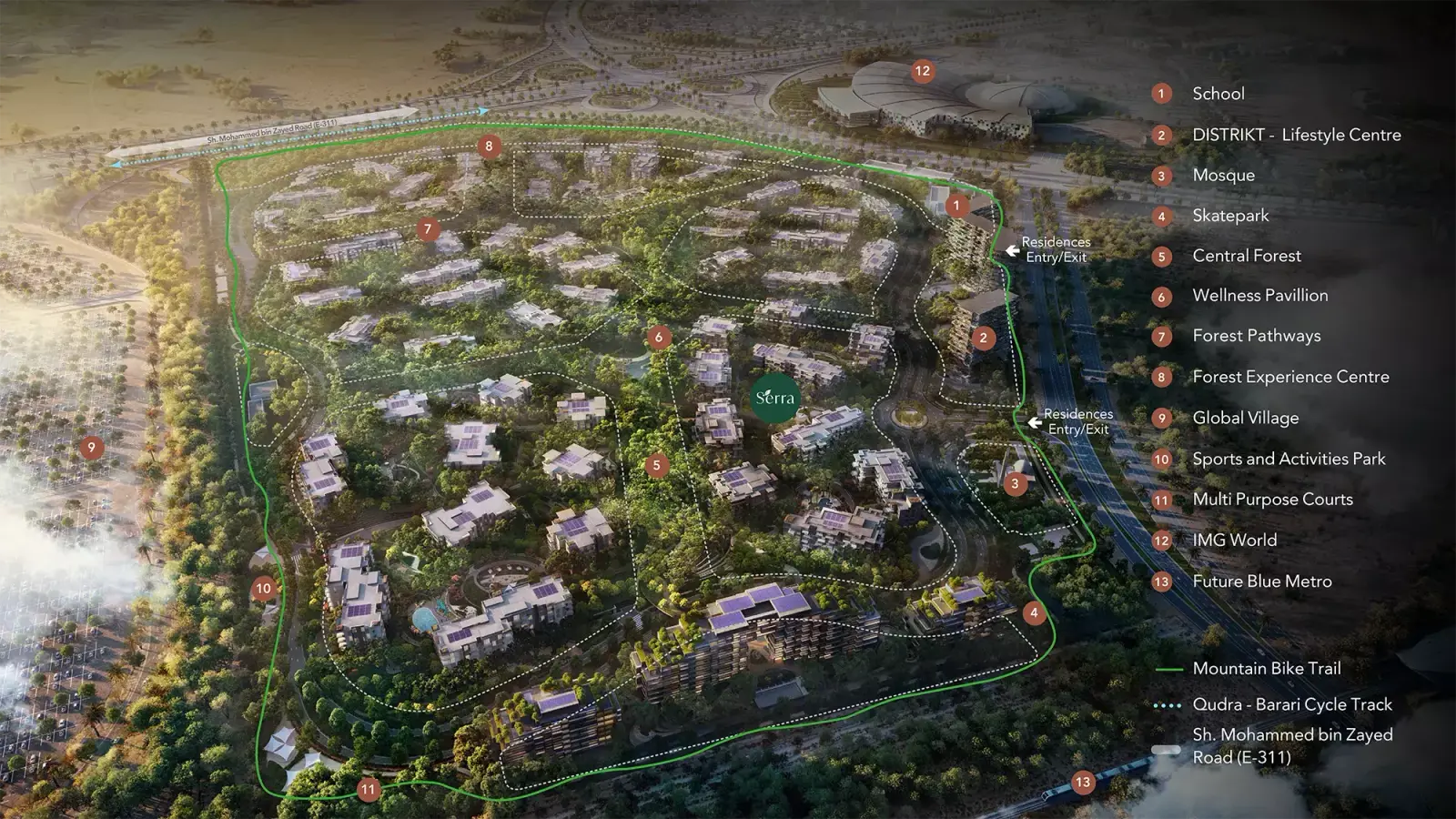 Masterplan Serra at Ghaf Woods, Ghaf Woods