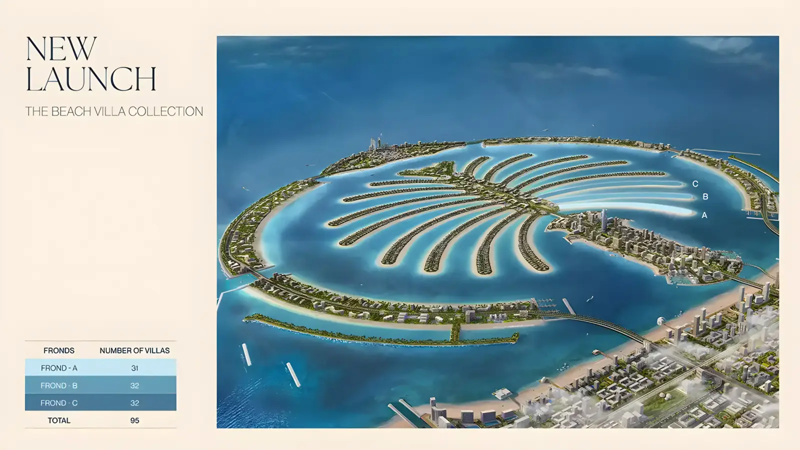 Palm Jebel Ali - The Beach And Coral Collection Frond C masterplan, Palm Jebel Ali