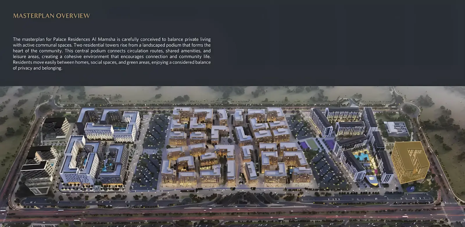 Masterplan Palace Residences Al Mamsha, Muwaileh