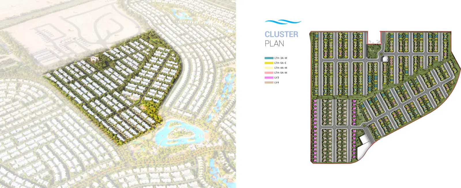 Santorini Phase 3 Damac Lagoons मास्टरप्लान, Damac Lagoons