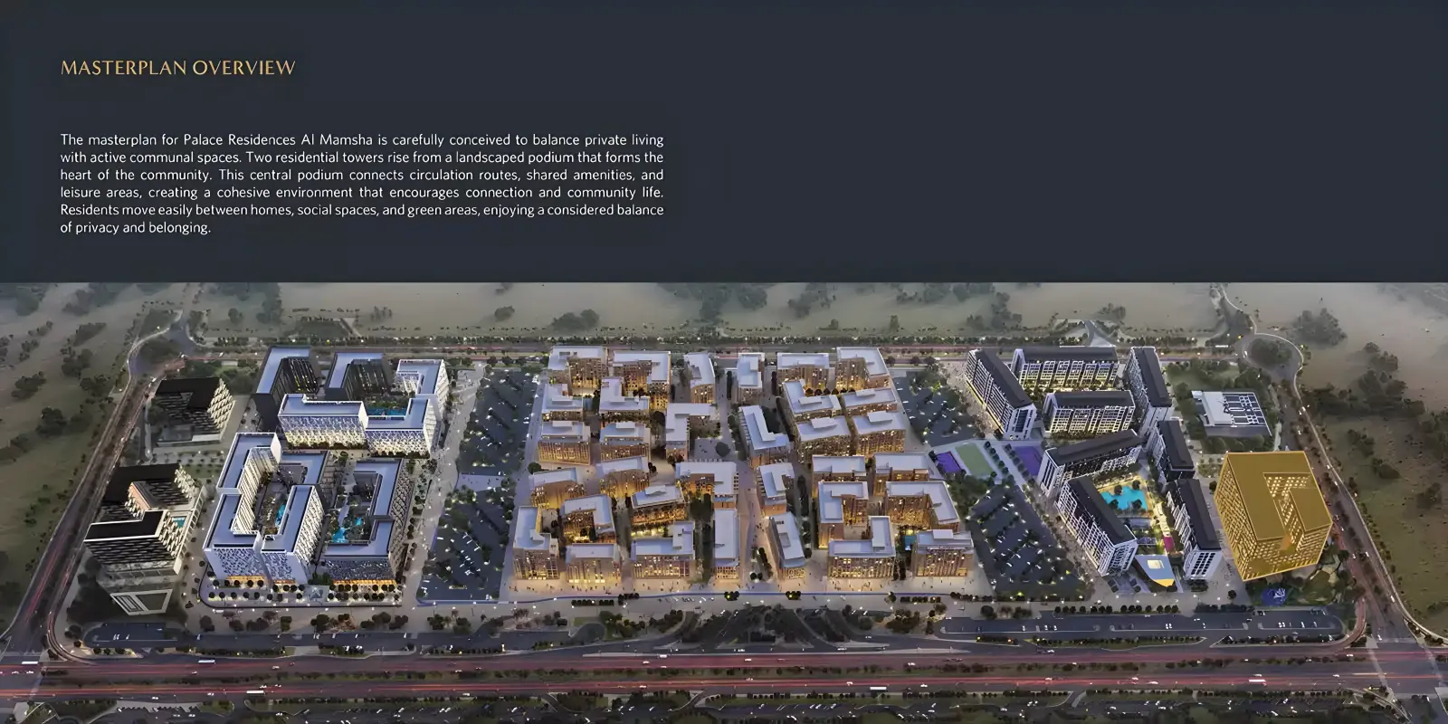 Palace Residences 2 masterplan, Muwaileh