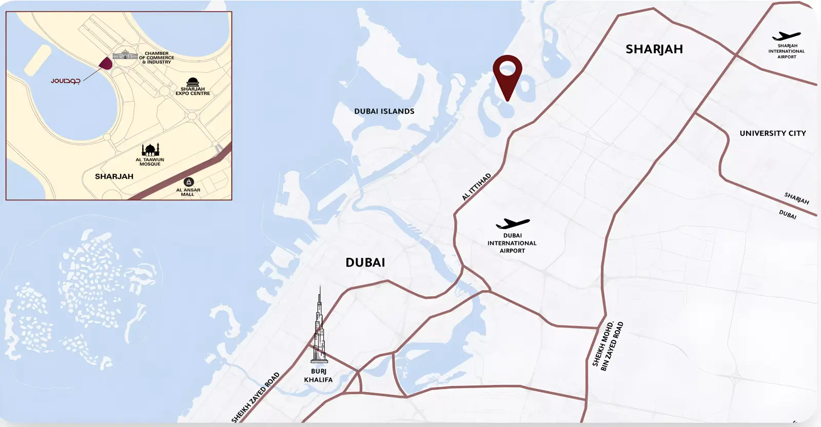 Masterplan Joud Tower, Al Mamzar - Sharjah
