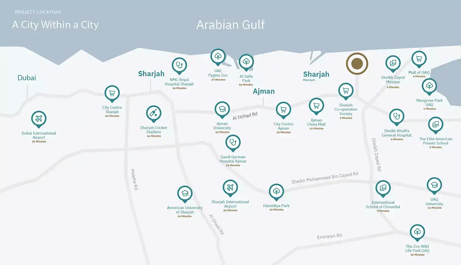Blue Beach Residence masterplan, Sharjah Waterfront City