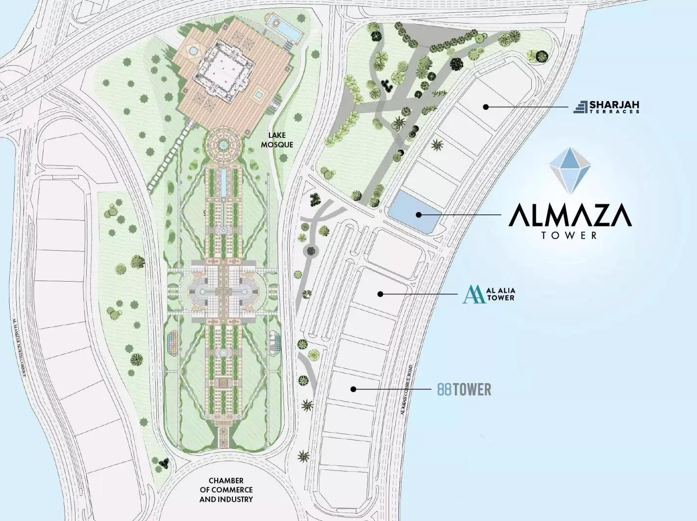 Almaza Tower masterplan, Al Khan