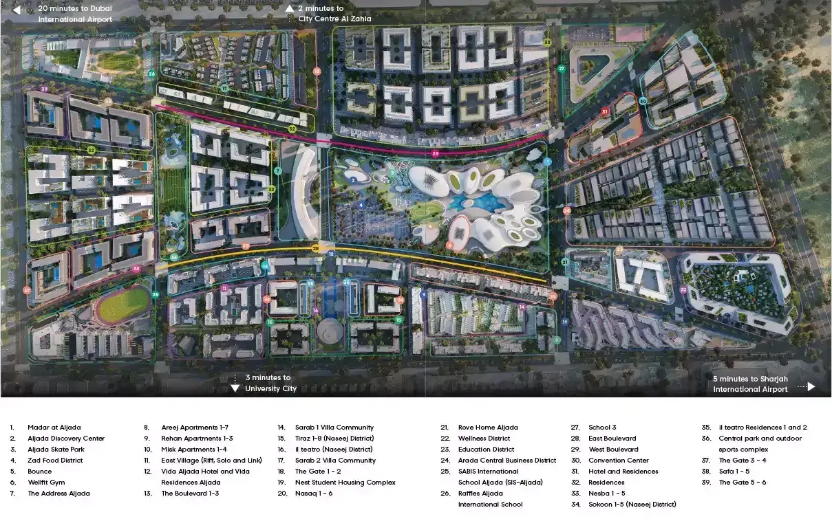 Safa 1 masterplan, Aljada