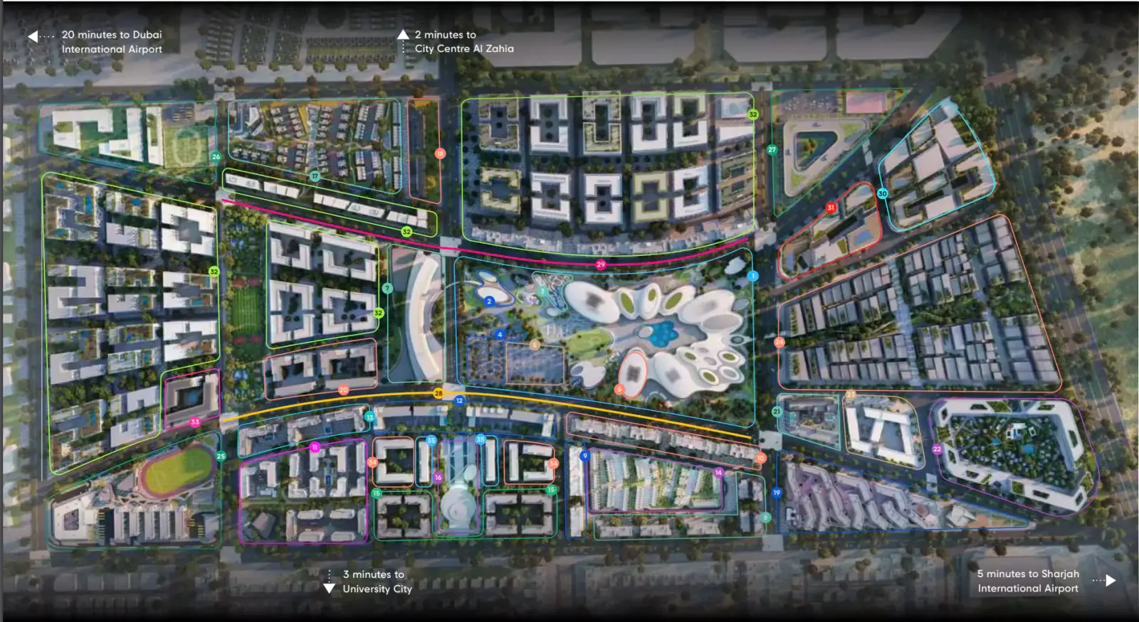 IL Teatro masterplan, Aljada