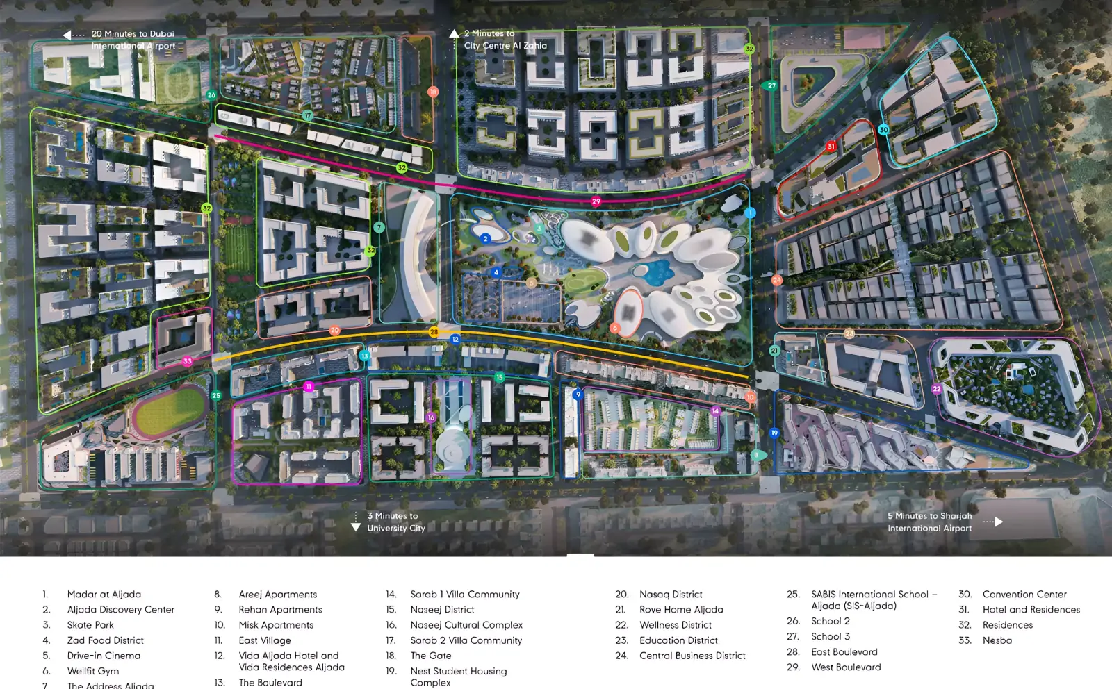 Nesba Phase 3 masterplan, Aljada
