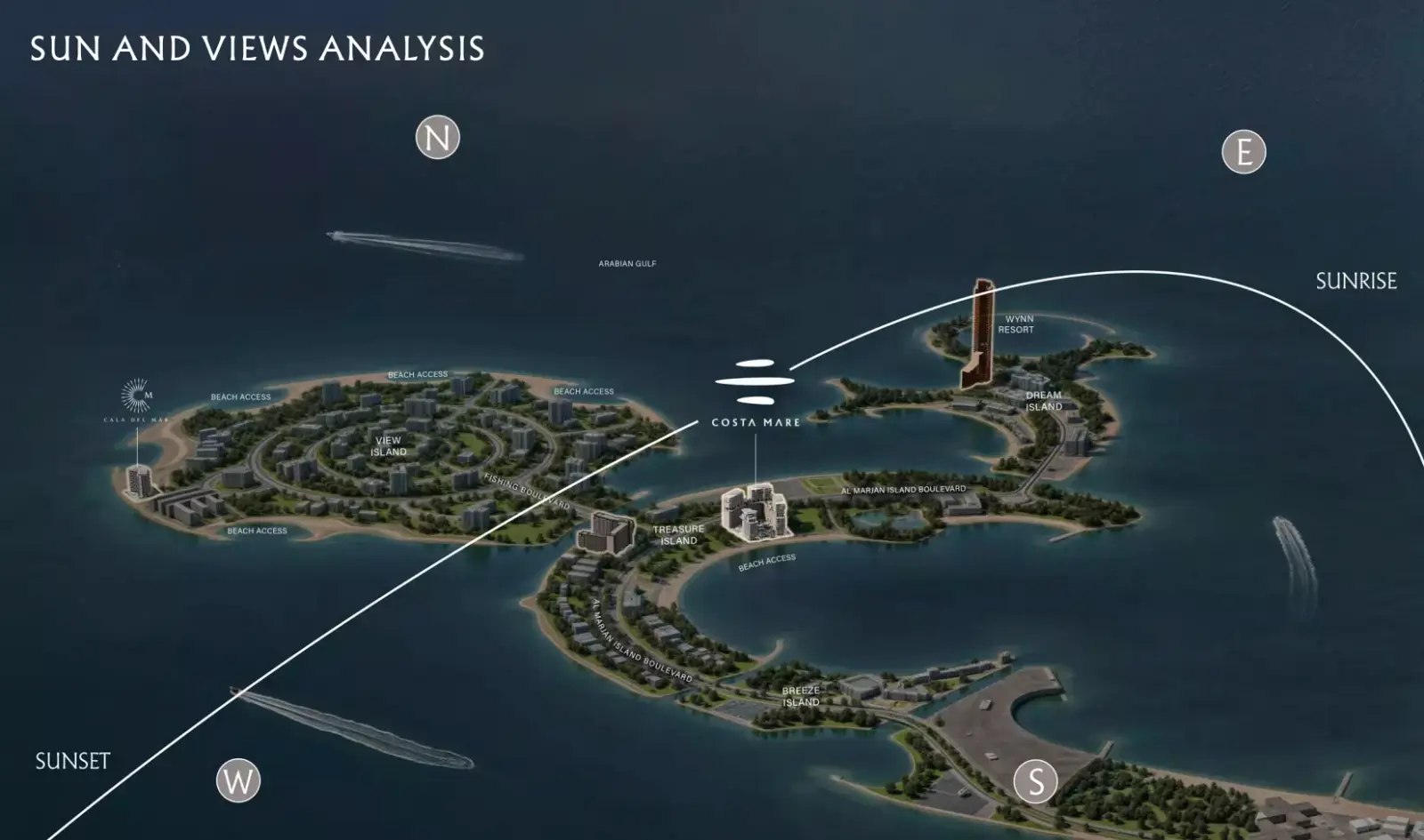 Costa Mare masterplan, Al Marjan Island
