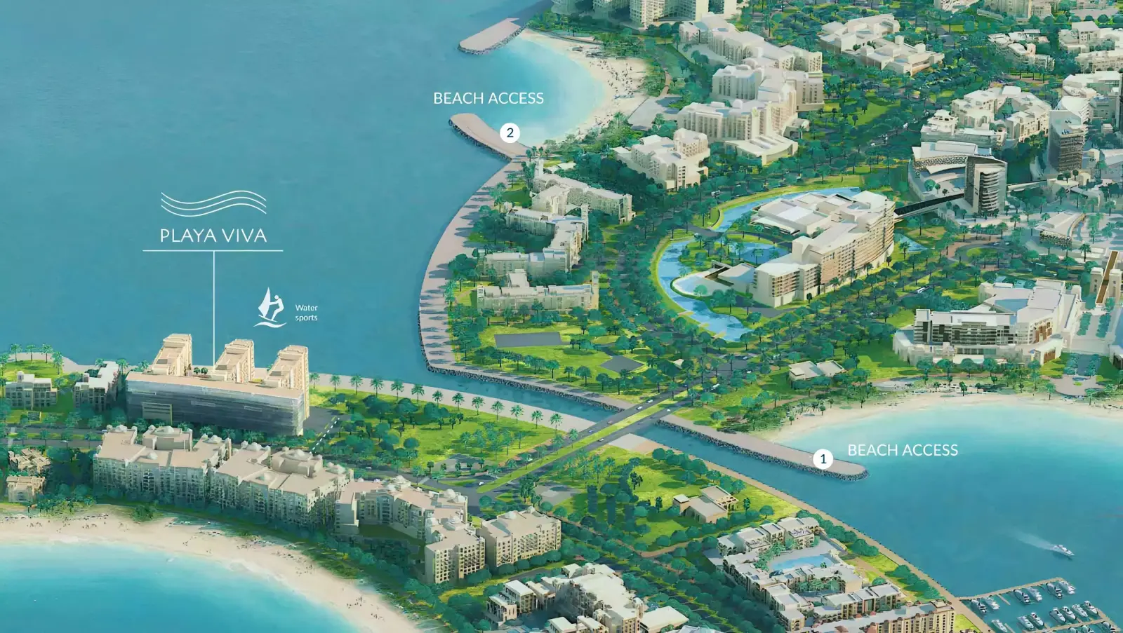 Playa Viva masterplan, Al Marjan Island