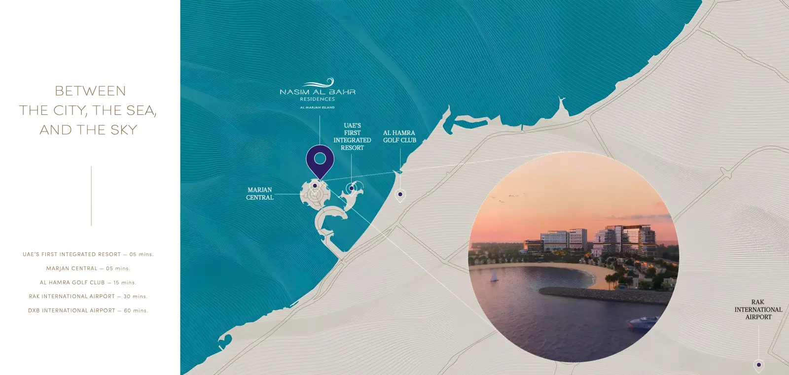 Nasim Al Bahr Residences masterplan, Al Marjan Island