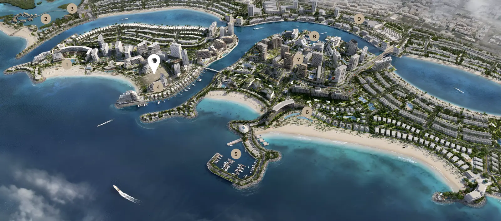 Beachfront Collection masterplan, Mina Al Arab