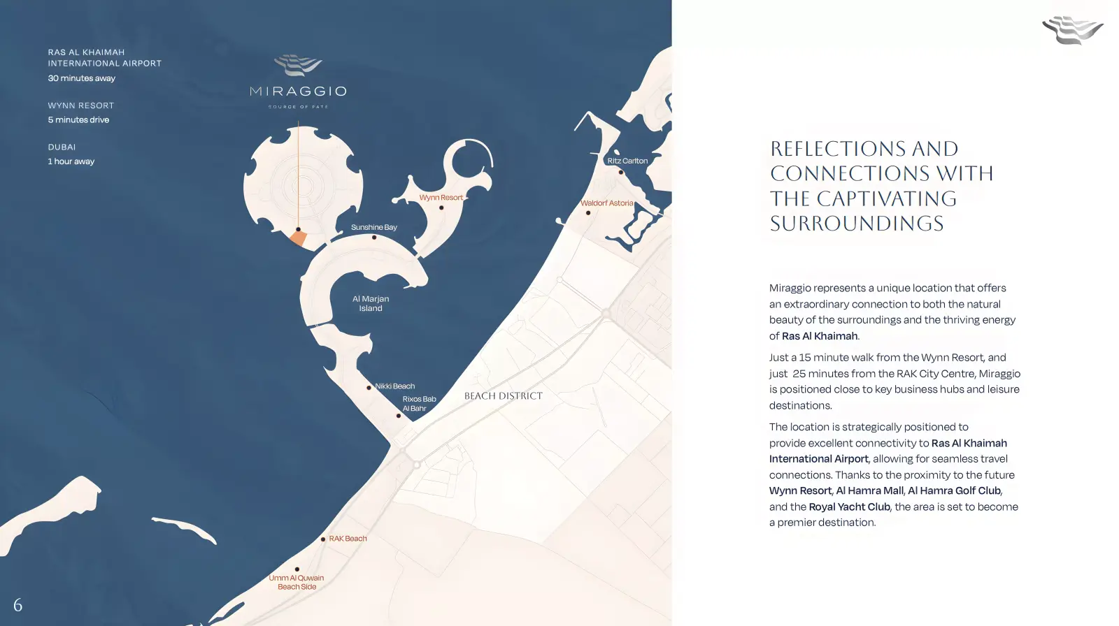 Miraggio masterplan, Al Marjan Island