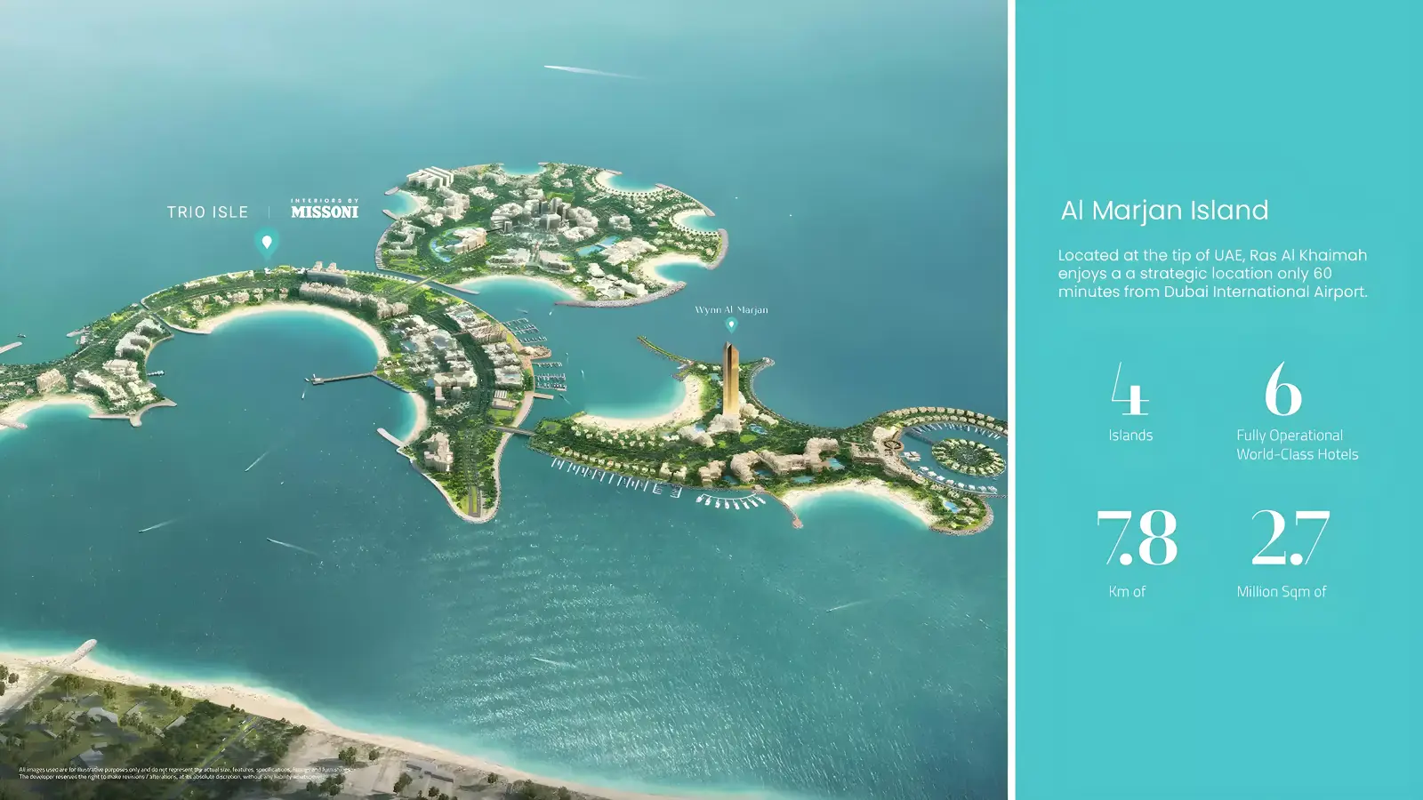 Trio Isle C masterplan, Al Marjan Island