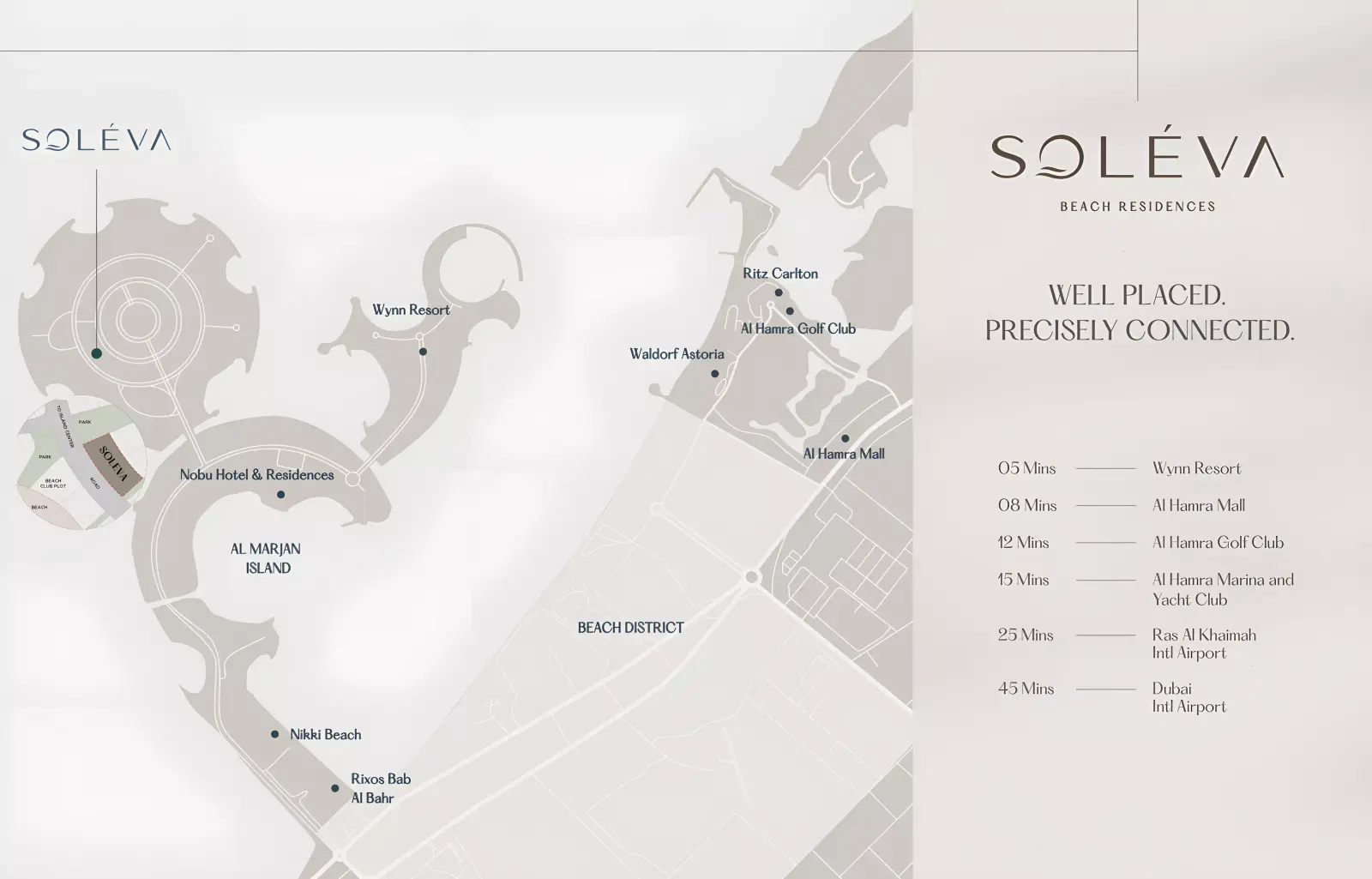 Soléva Beach Residences masterplan, Al Marjan Island