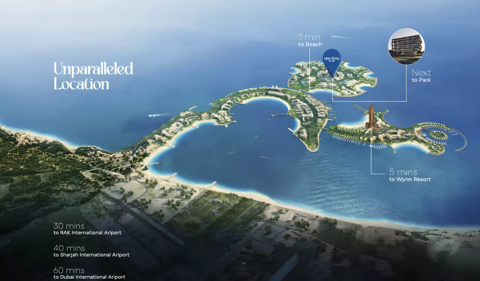 Uno Luxe 总体规划, Al Marjan Island