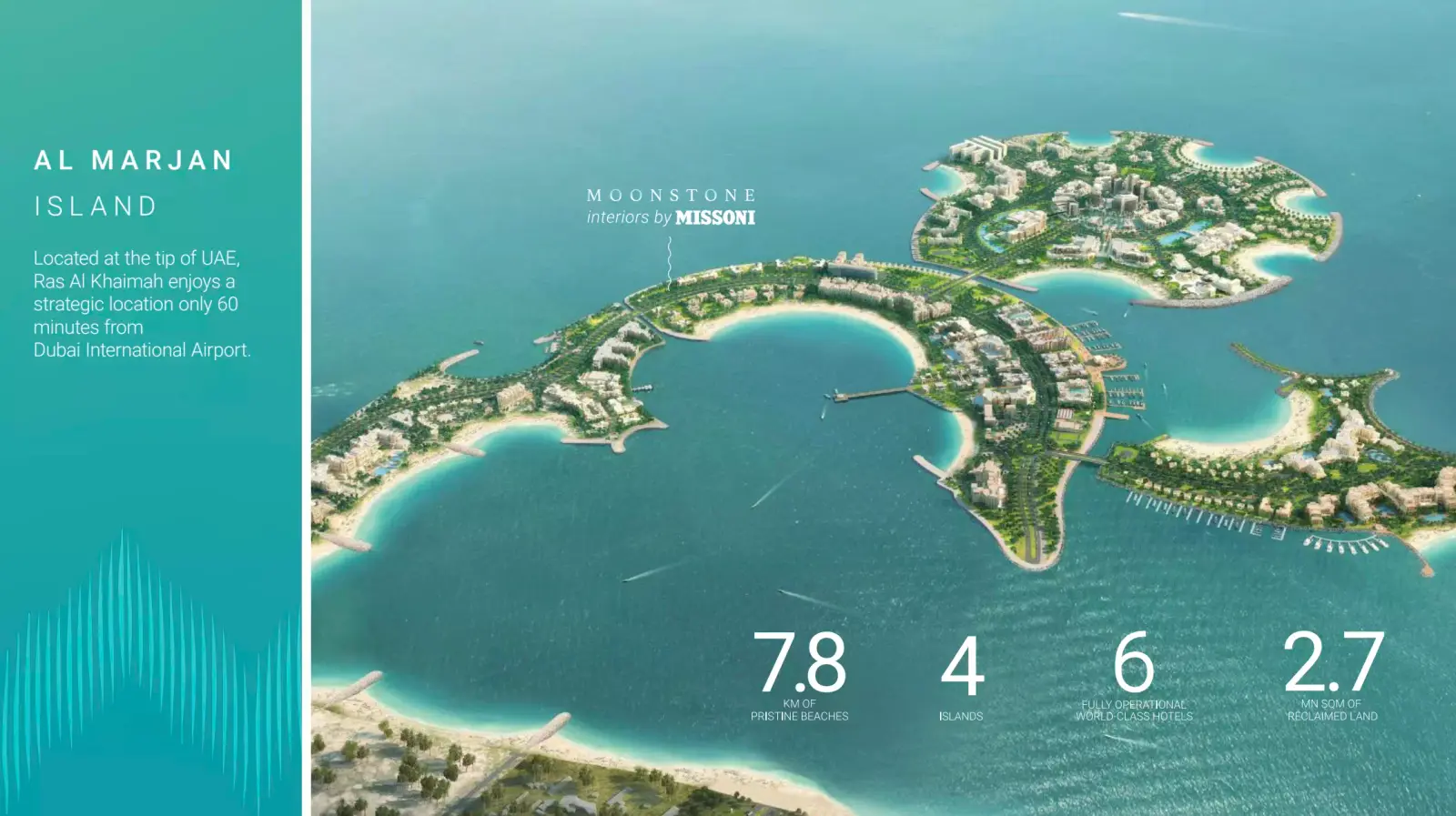 Moonstone Residences Interiors by Missoni masterplan, Al Marjan Island