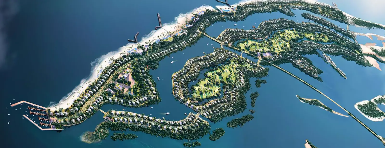 Sobha Siniya Island masterplan, Umm Al Quwain Marina