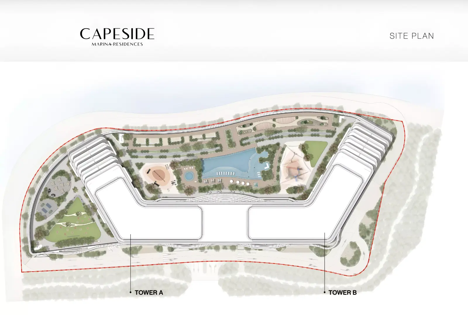 Capeside Marina Residences masterplan, Umm Al Quwain Marina