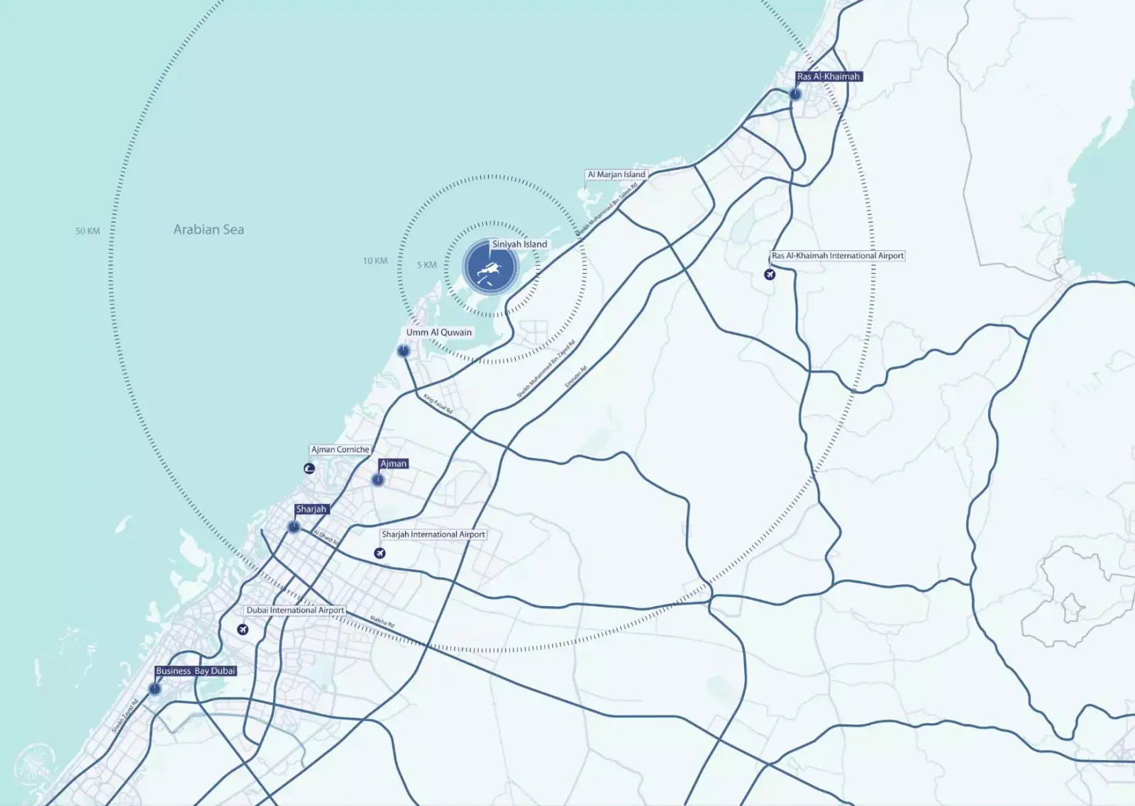 Palm Groove Villas masterplan, Umm Al Quwain Marina