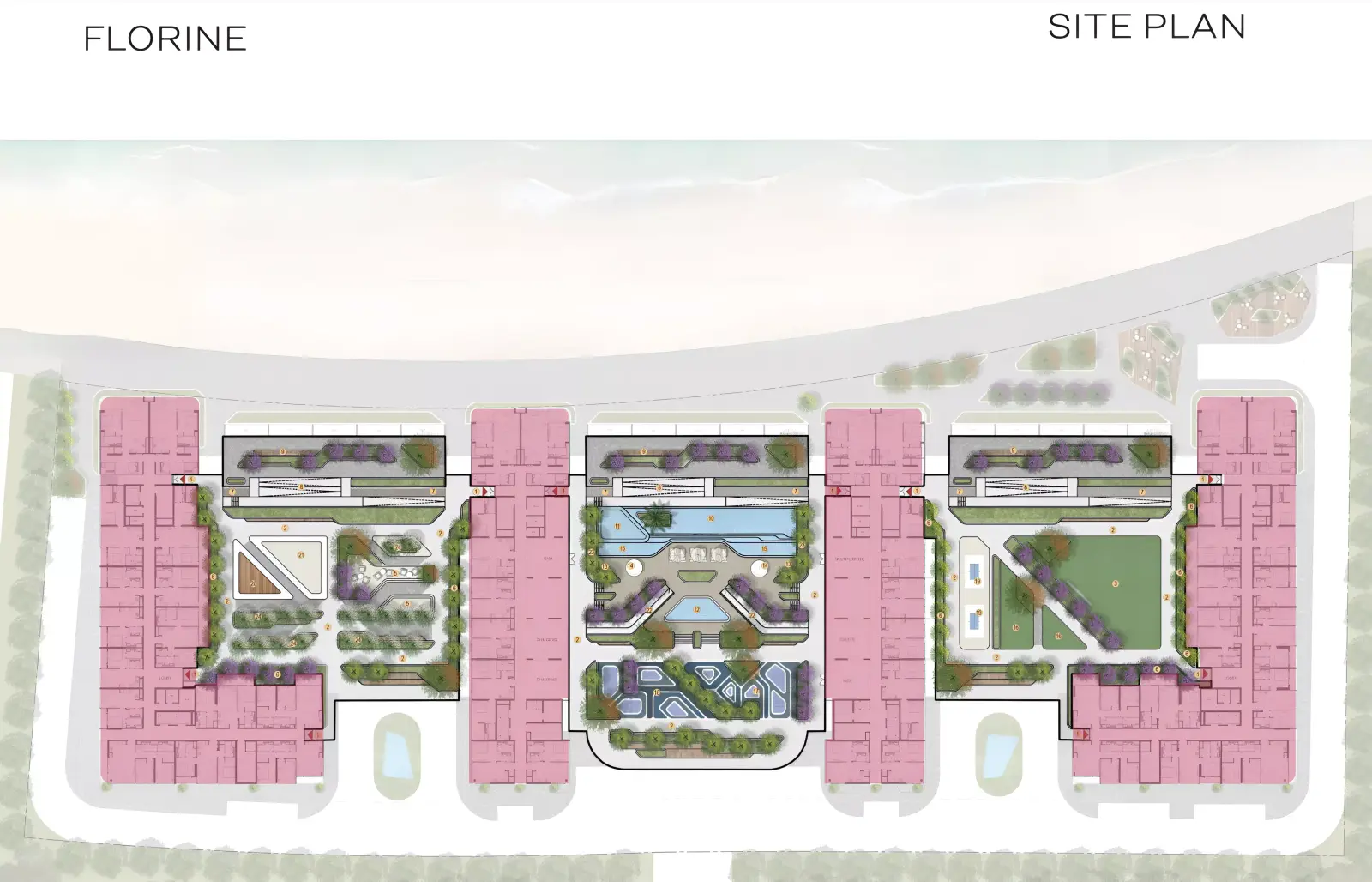 Мастер-план Florine Beach Residences, Umm Al Quwain Marina
