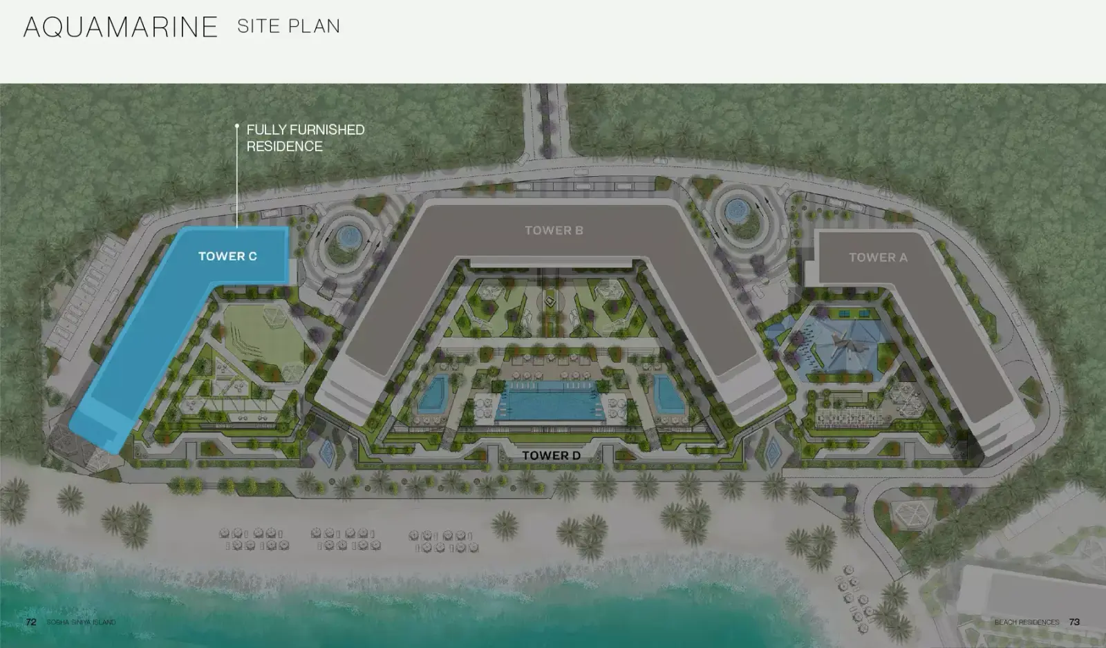 Aquamarine Beach Residences masterplan, Umm Al Quwain Marina