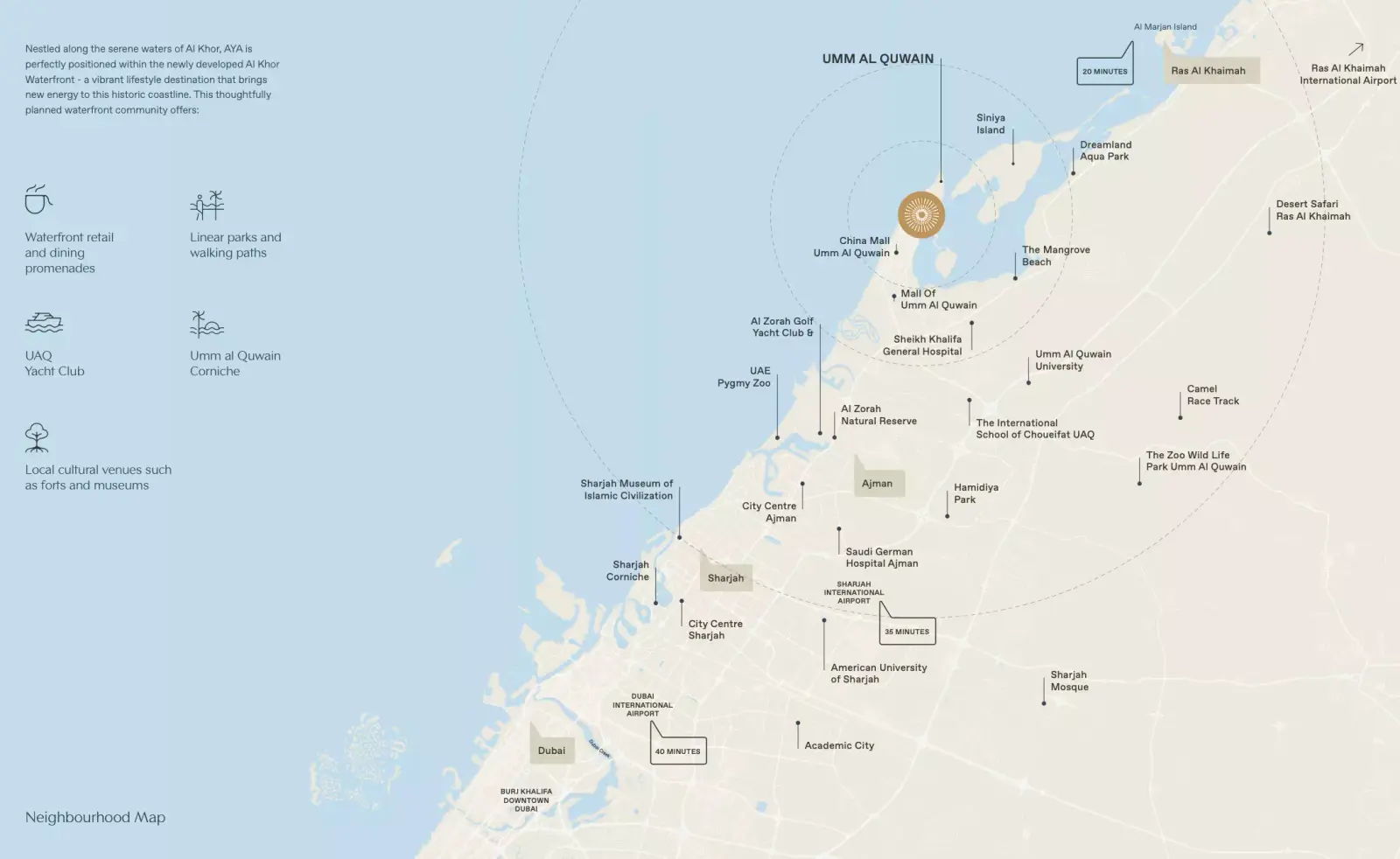 Aya Beachfront Residences masterplan, Al Raudah