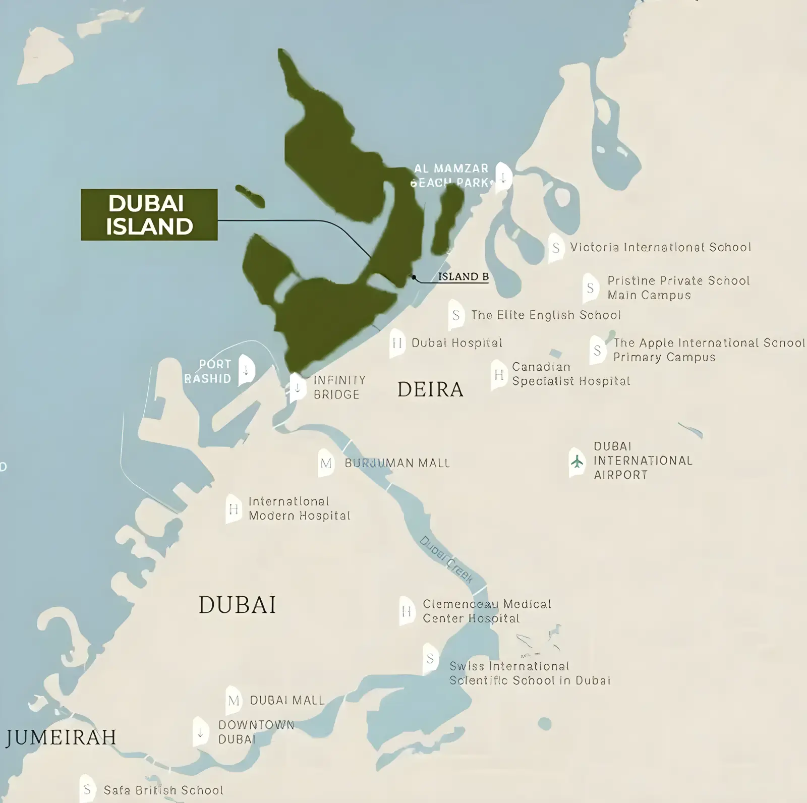 Bay Estate Verda masterplan, Dubai Islands