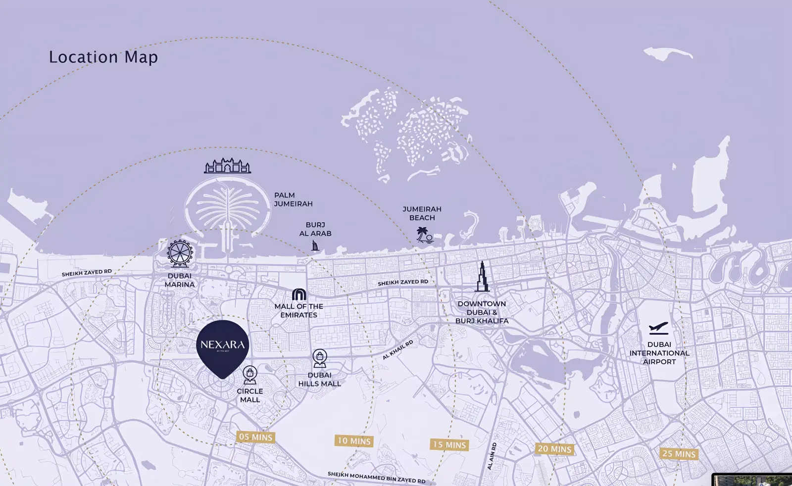 Nexara Tower masterplan, Jumeirah Village Circle