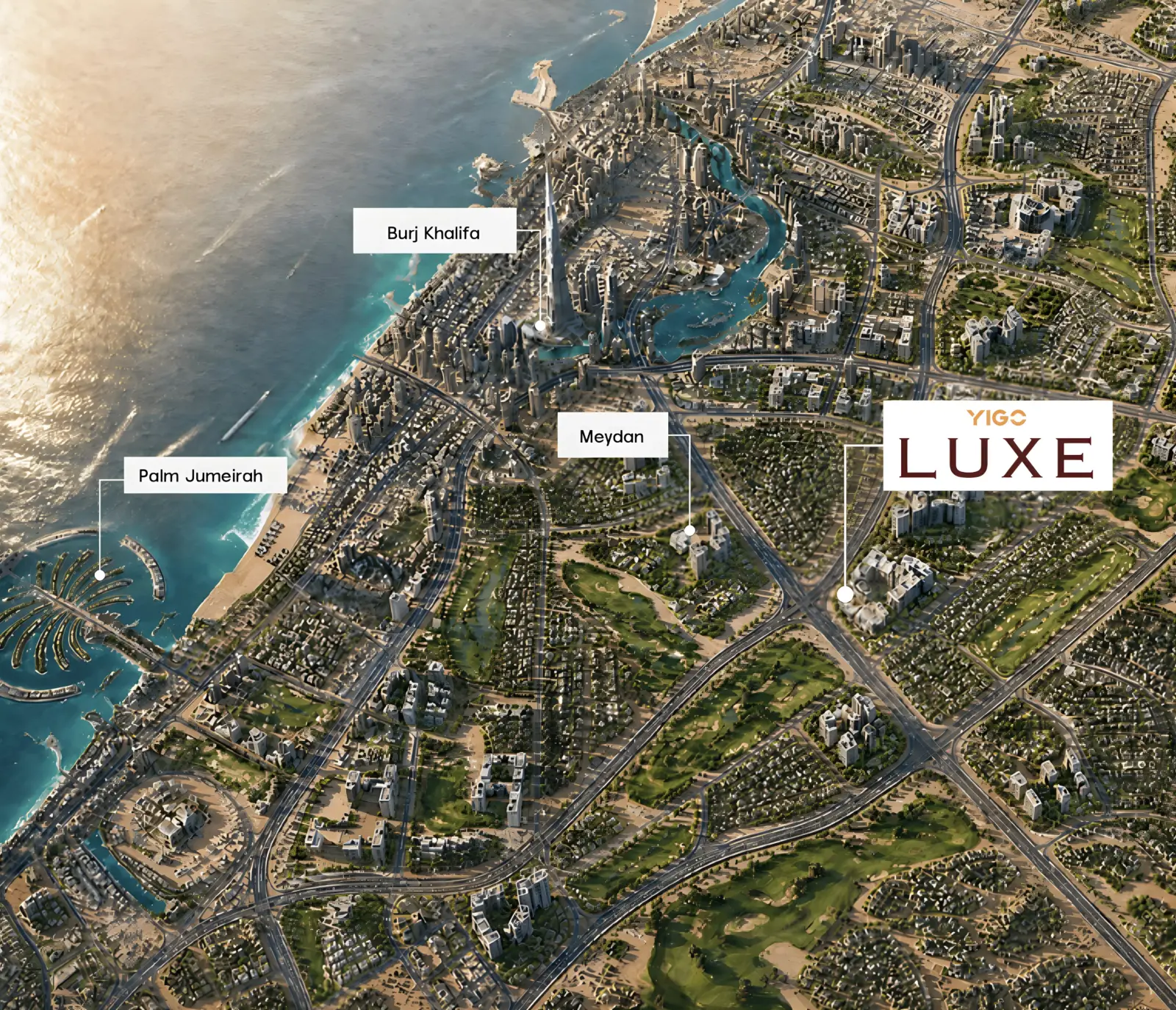 Yigo Luxe masterplan, Dubai Silicon Oasis