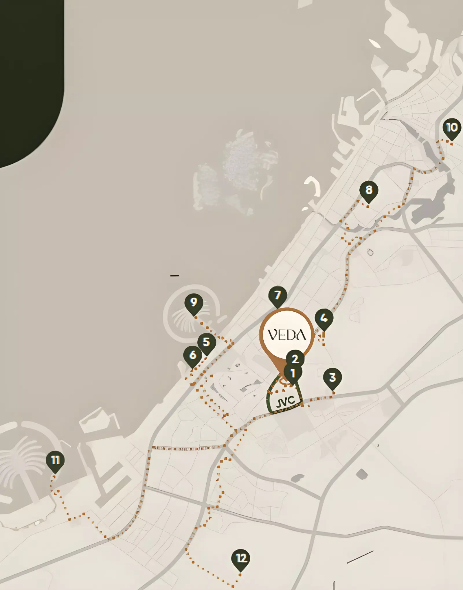 Veda masterplan, Jumeirah Village Circle