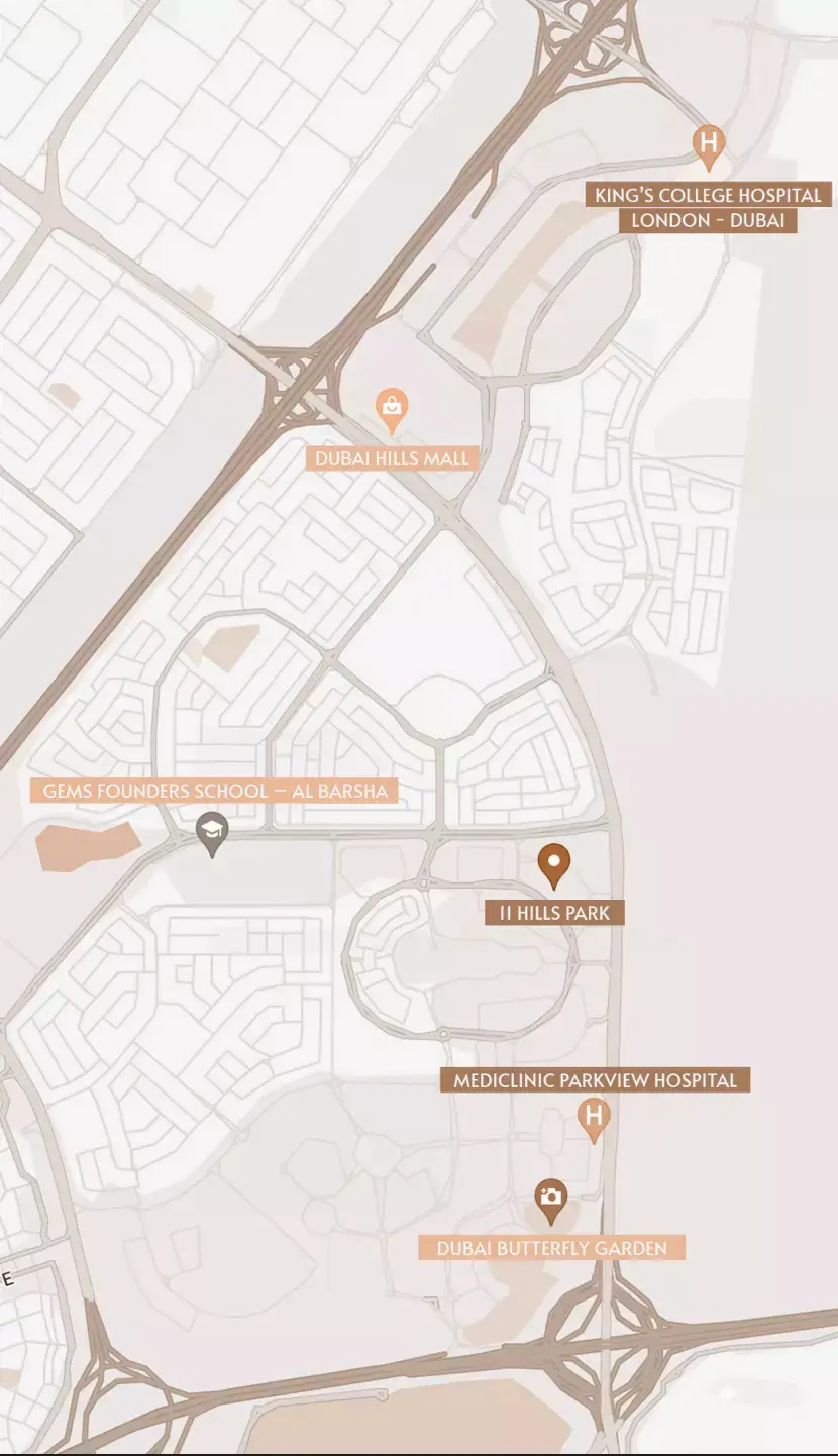 11 Hills Park masterplan, Dubai Science Park
