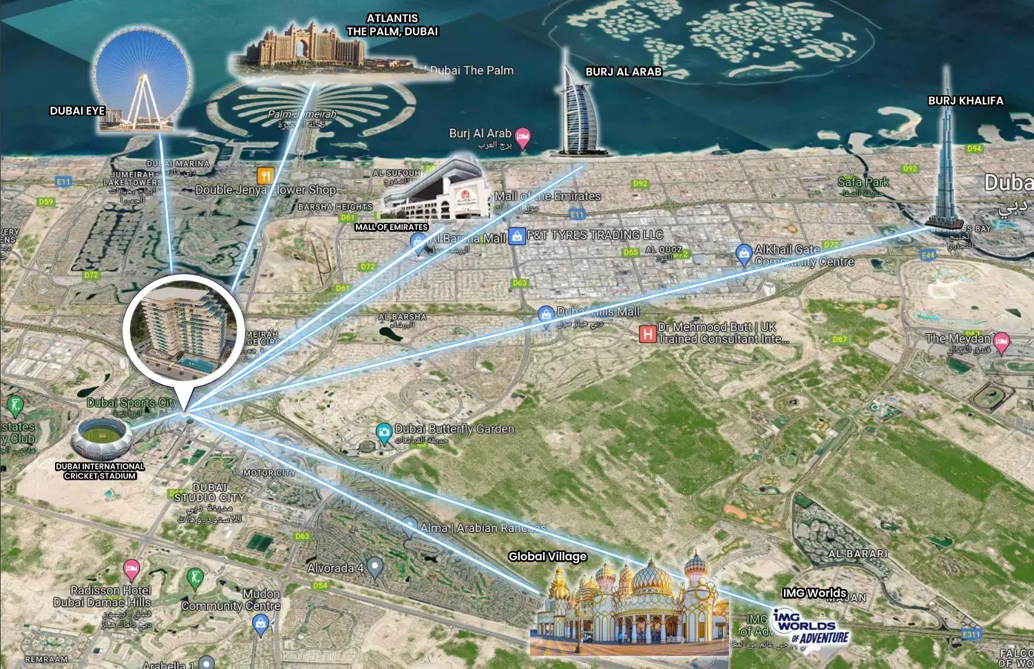 Samana Scenic Golf Oasis masterplan, Dubai Sports City