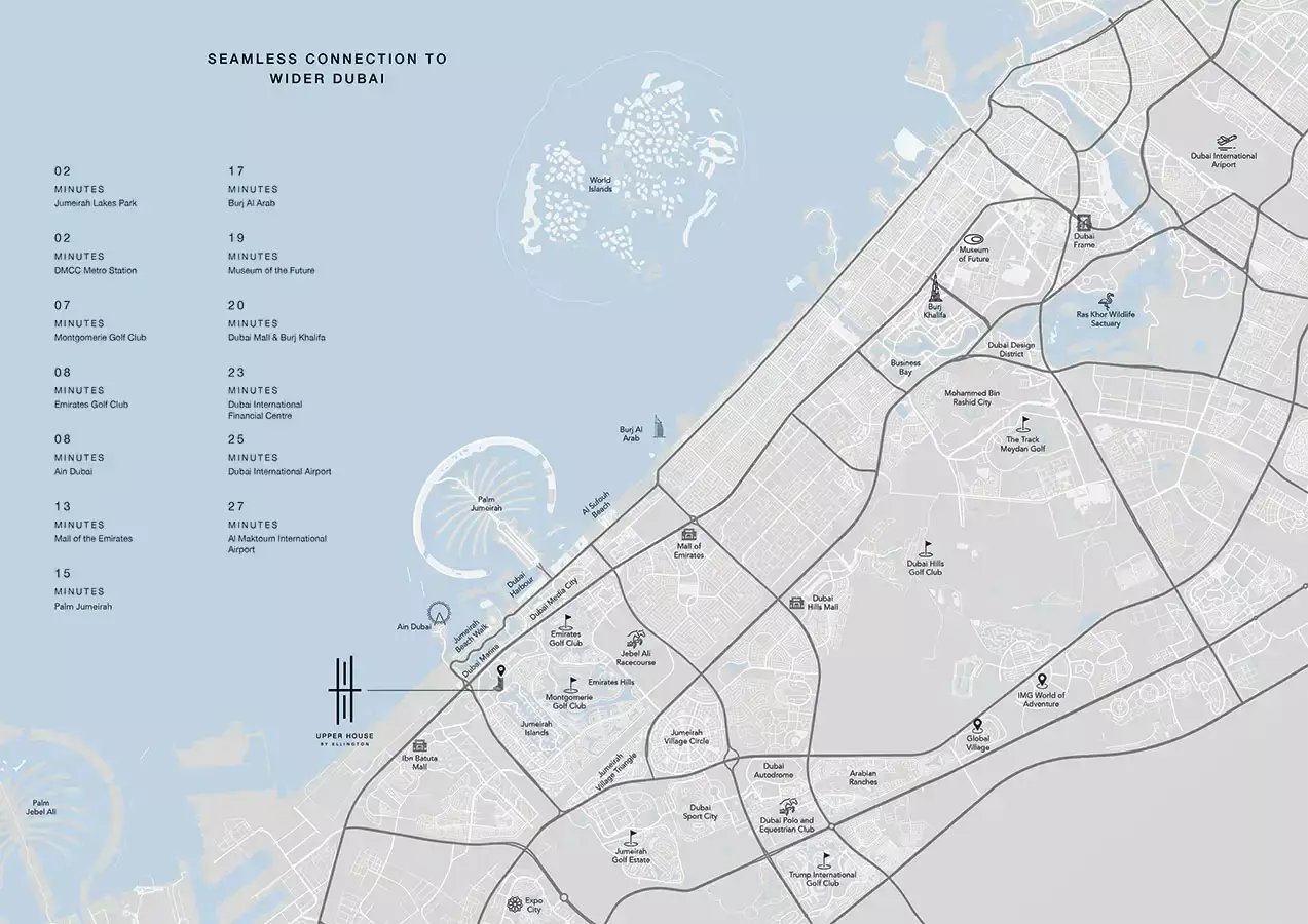 UH West masterplan, Jumeirah Lake Towers