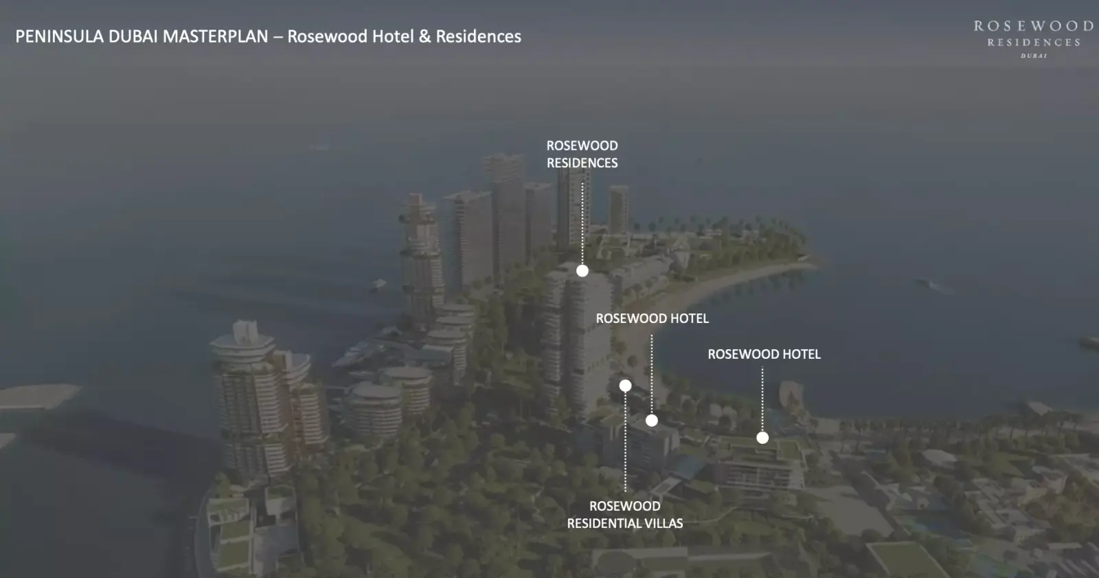 Masterplan Rosewood Residences, Jumeirah
