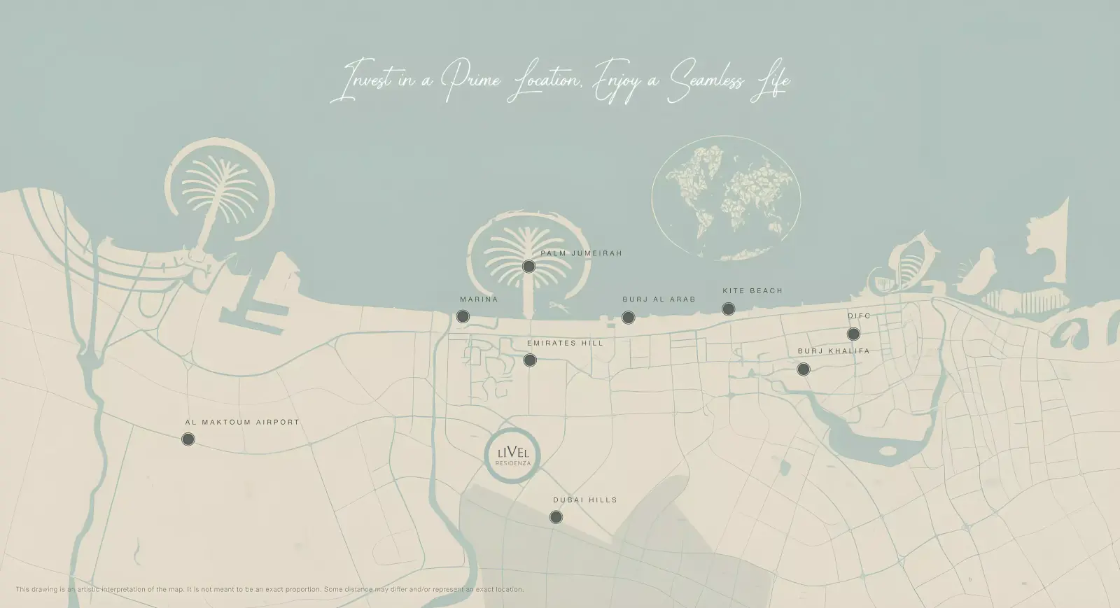 Livel Residenza masterplan, Jumeirah Village Circle