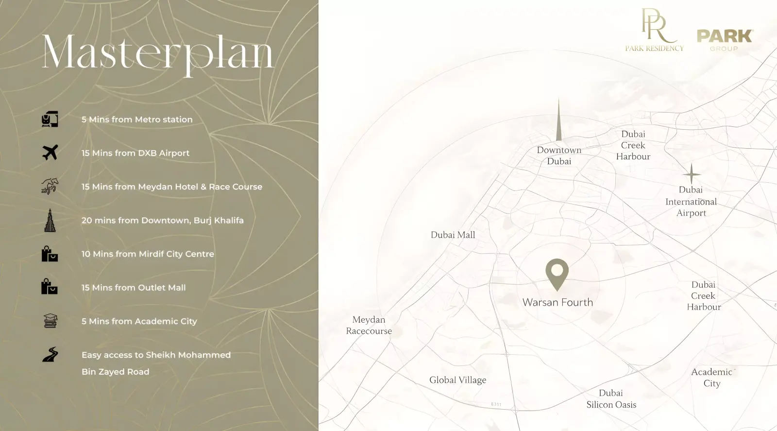 Park Residency masterplan, International City Phase 2