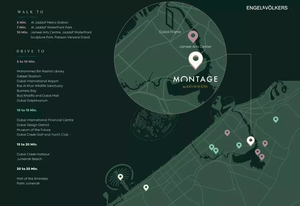 Montage masterplan, Al Jaddaf