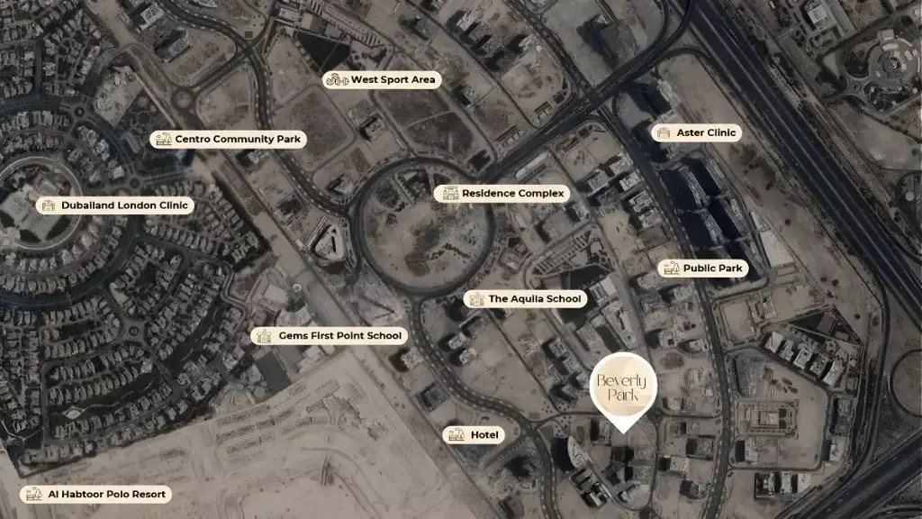 Masterplan Beverly Park, Dubai Land Residence Complex