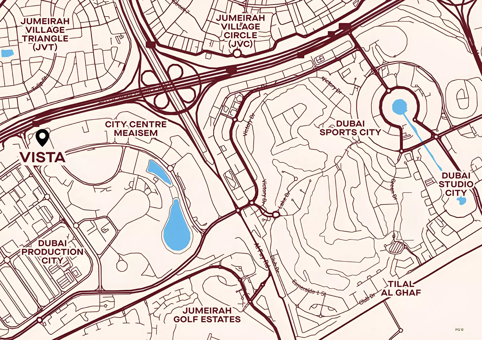 Vista masterplan, Dubai Production City (IMPZ)