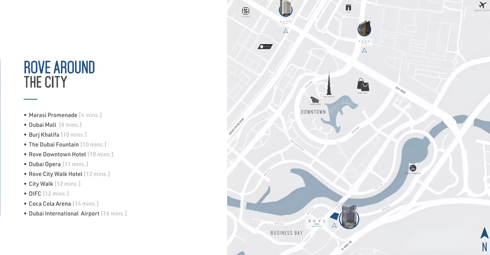 Мастер-план Rove Home Marasi Drive, Business Bay